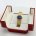 Cartier Cougar Ref 1165-1 18K Yellow Gold Blue Dial